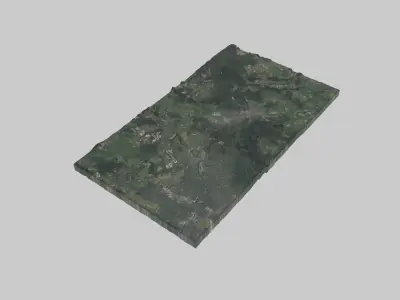 Ufa City Low-poly 3D model