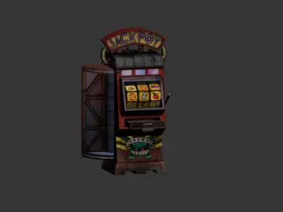 Cyber gaming console Low-poly 3D model