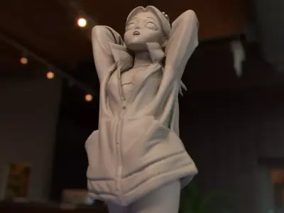 Cyberpunk Edgerunners - Rebecca With Jacket 3D print model