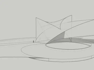 Metaverse House Modern House Low Poly Futuristic House Design Low-poly 3D model