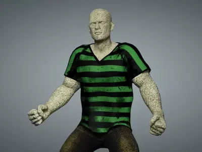 Marvel Sandman Low-poly 3D model