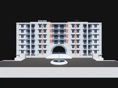 Residence 3D model with scene file additionally 3D model