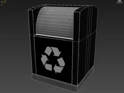 garbage container modern 3D model