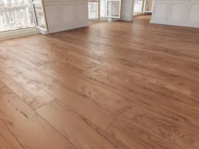 Wooden floor 23 WITHOUT PLUGINS 3D model