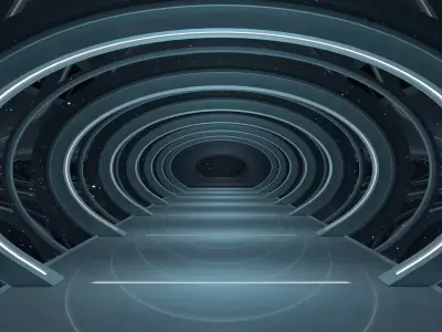 Sci Fi Interior 3D model 2