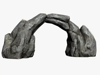 Stone Arch Low-poly 3D model