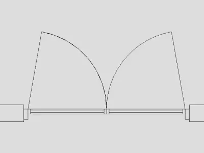 Revit Parametric Opening Door 3D model