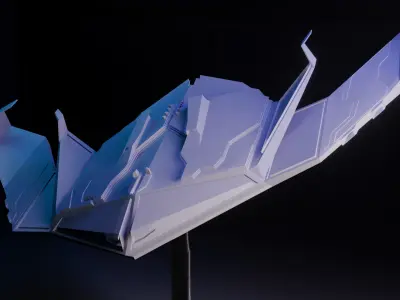 Low poly spaceship star wars Free low-poly 3D model