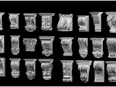 Decorative Bracket 3D model