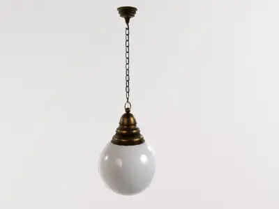 1930 Celling Lamp Low-poly 3D model