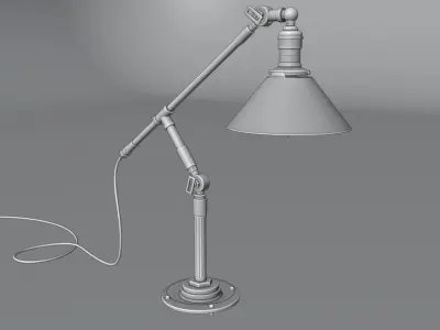 Industrial Desk lamp 3D model