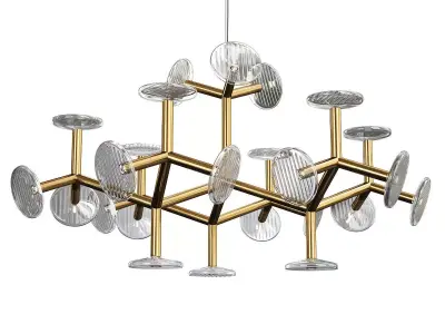 Fractal l chandelier Low-poly 3D model
