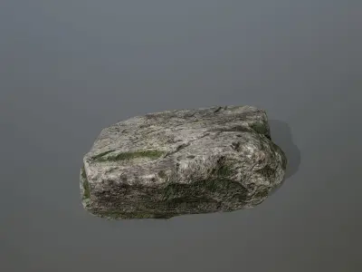 Rock Set Low-poly 3D model 2