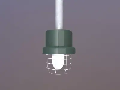 Industry Light Low-poly 3D model