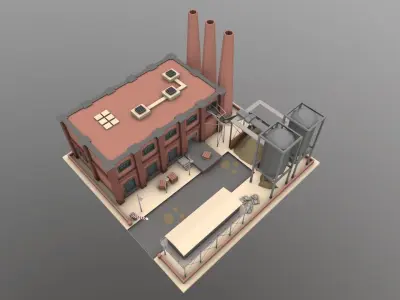 Brick Factory 3D model