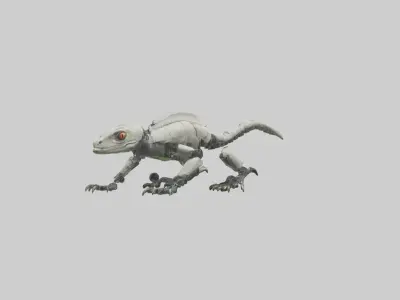 Robot version of a robot lizard model 3D model