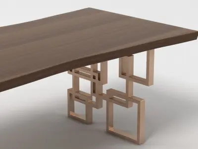 Hudson Dining Table 3D model