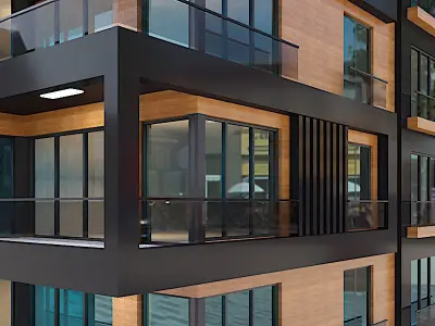 Modern Residential Building 14 3D model