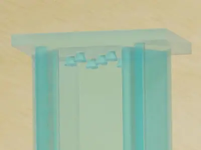Glassy Elevator 3D model