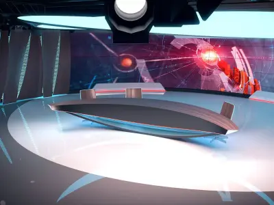 Virtual Studio 37 PBR Low-poly 3D model