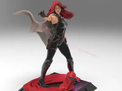 Star Wars Mara Jade 3D print model