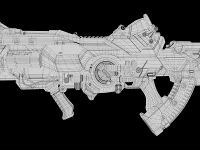 Si fi gun 3D model