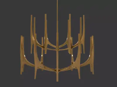 Tusk Chandelier 1 3D model