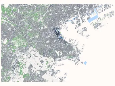 Yokohama City Japan 3D model