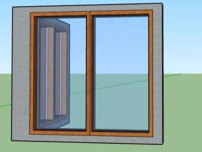 corner window 3D model