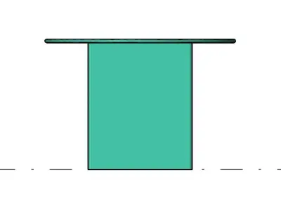 Habitat Geller Green Dining Table  3d model 3D model