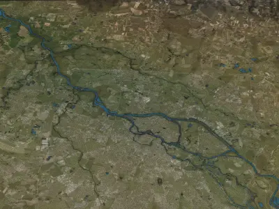 Wroclaw - Topography Terrain 3D City 3D Model Pack