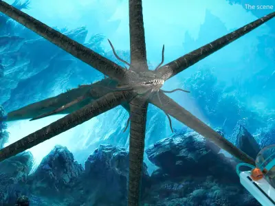  Mythical Sea Leviathan Serpent Form Black 