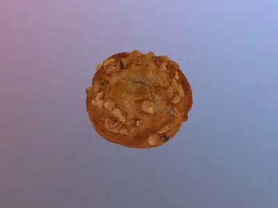 Banana Nut Muffin 3D model