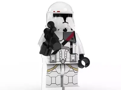LEGO Minfigure Clone Trooper Bacara 3D model