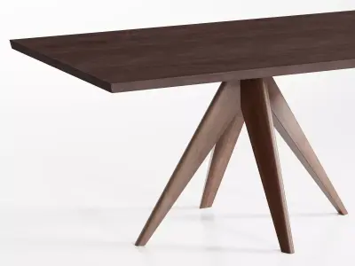 Noa 160 Rectangular Dining Table 3D model