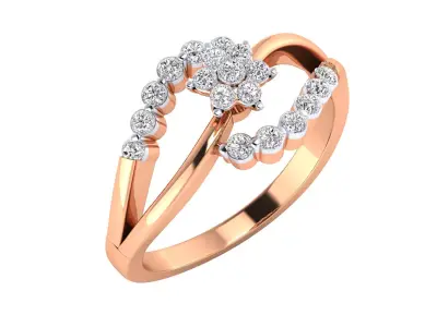 Women Ring Render 3dm STL MTL SLC JCD OBJ FBX Details 3D print model 67