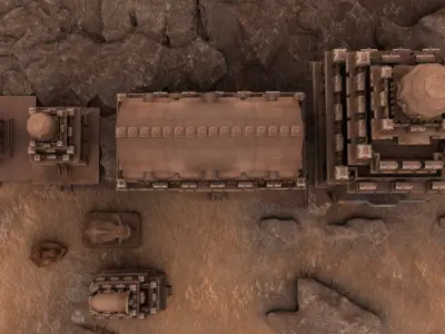 Mamallapuram Pancharatha temple 3D model