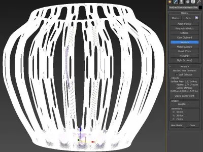 Perforated Vase Geometric Shape 3D Print Model 3D print model