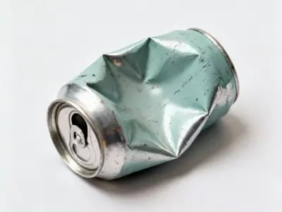 Crushed Aluminum Soda Can Prop Low-poly 3D model