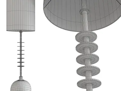 Cyan Design Sheridan Table Lamp Low-poly 3D model