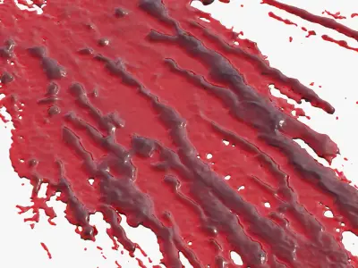 Swirly Blood Splatter vol1 5 3D model