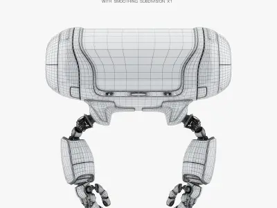 Minimalistic aero CUTAN drone 3D model