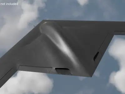  Modern Stealth Bomber Black 