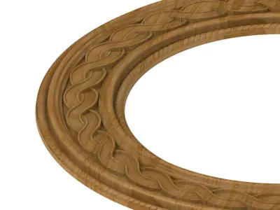 Carved picture frame STL 3D model 135