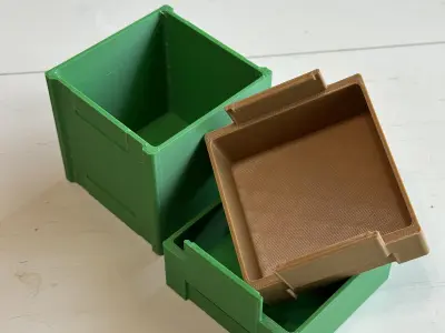 TCG CCG DECK AND DICE STORAGE BOX Free 3D print model