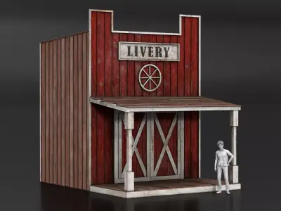 West Wild Home 09 Low-poly 3D model