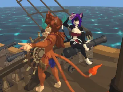 Acheron Nekomata Clean Low-poly 3D model