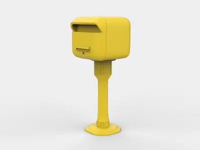 Metal Mailbox  3D model