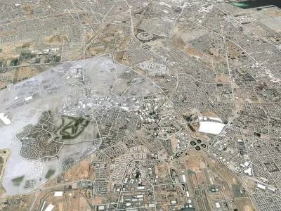 Cityscape Dammam UAE 3D model