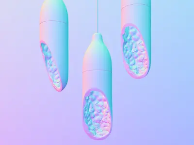 chalk pendant light 3D model